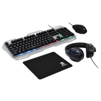 Комплект клавиатура + мышь с ковриком + наушники Oklick HS-HKM300G Pirate фото 2